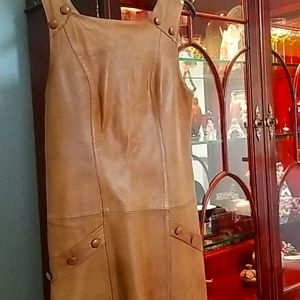 Vintage Lambskin leather dress